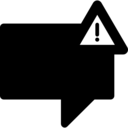 interface,speech bubble,error,warning,exclamation mark,message,chat bubble